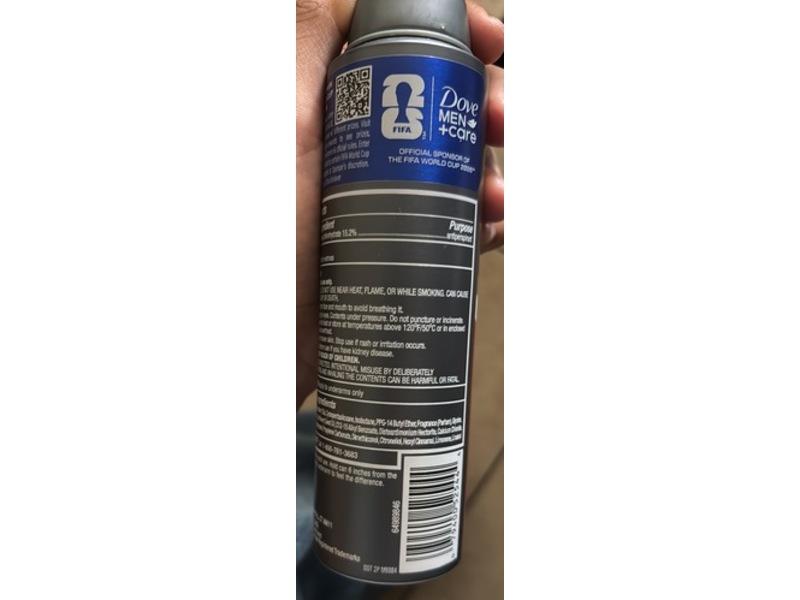 Dove Men+Care Dry Spray Antiperspirant, All Star Comfort, 3.8 oz/107 g