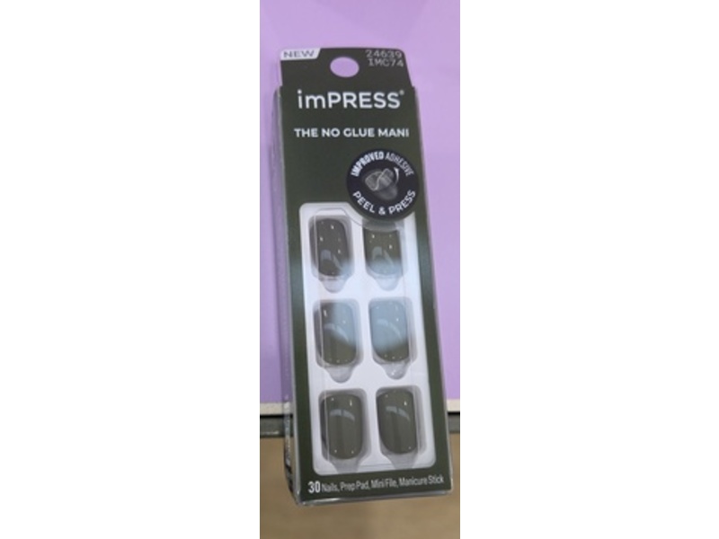 imPress The No Glue Mani Peel & Press Nails, Boreal, 30 Count