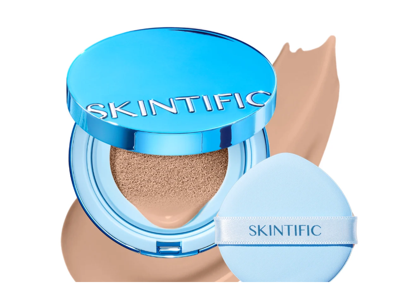 Skintific Perfect Stay Velvet Matte Cushion, 1CN Cool Vanilla, 0.38 oz/11 g