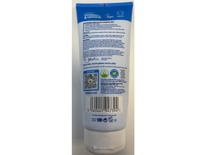 Childs Farm Moisturiser, Cocoa & Shea, 6.76 fl oz/200 mL