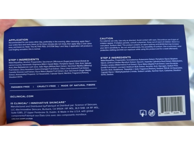 iS Clinical Active Peel System, 0.098 fl oz/2.9 mL, 15 Count