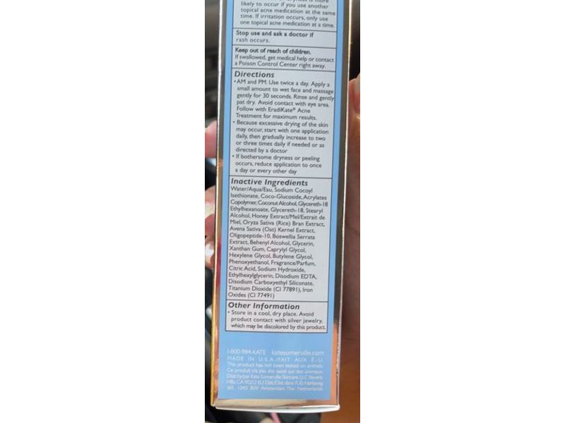 Kate Somerville EradiKate Daily Foaming Cleanser, 4 fl oz/120 mL