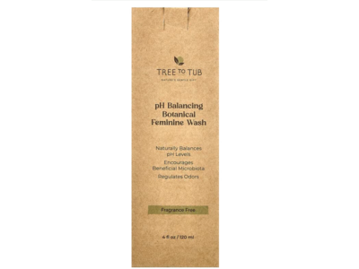 Tree To Tub pH Balancing Botanical Feminine Wash, 4 fl oz/120 mL