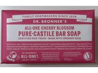 Dr Bronner's All-One Pure Castile Bar Soap, Cherry Blossom, 140 g - Image 3