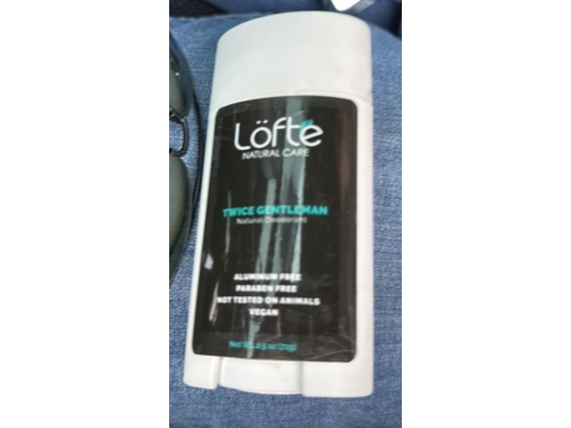 Lofte Natural Care Twice Gentlemen Natural Deodorant, 2.5 oz/75 g
