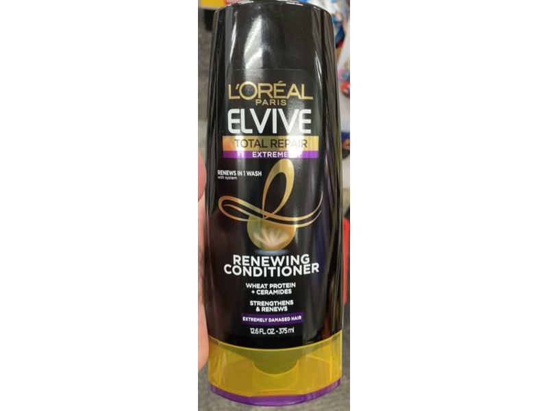 L'Oreal Elvive Renewing Conditioner, Extremely Damaged Hair, 12.6 fl oz/375 mL