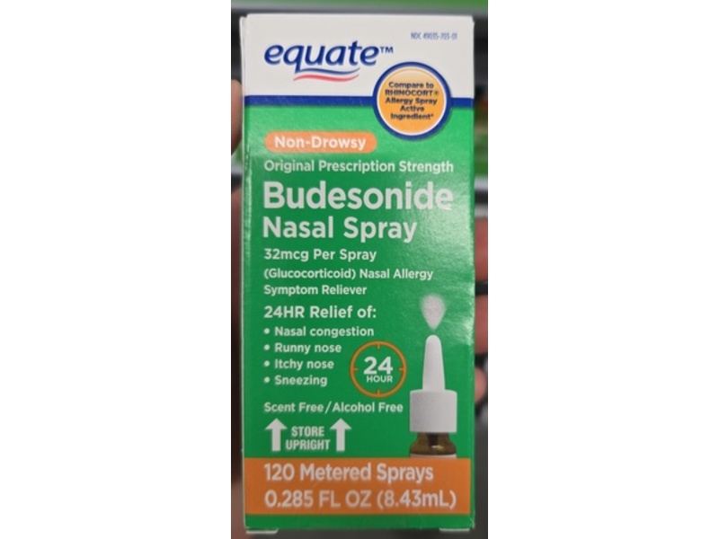 Equate Non-Drowsy Budesonide Nasal Spray, 0.285 fl oz/8.43 mL