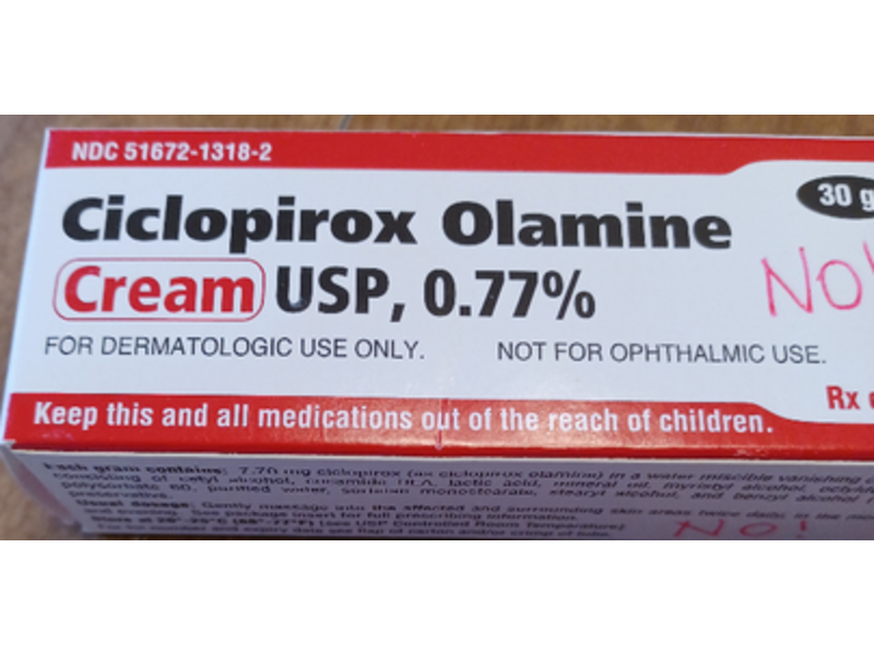 Ciclopirox Olamine Cream USP, 0.77 %, 30 g Taro (RX)