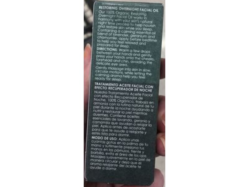 Botanics Restoring Overnight Facial Oil, Rosehip And Lavender, 0.84 fl oz/25 mL