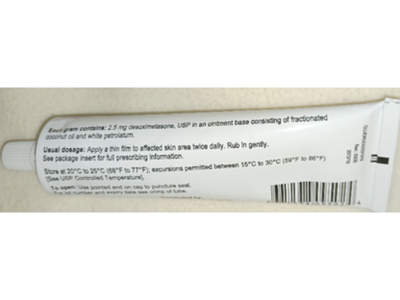 Desoximetasone Ointment, USP 0.25 %, 60 g Viona Pharmaceuticals (RX)