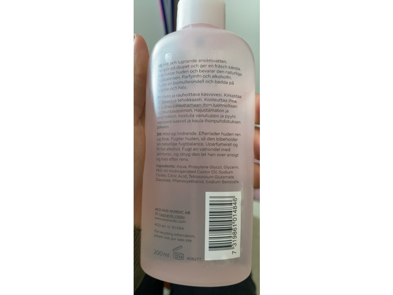 ACO Soft & Soothing Toner, Face Clean Toner, 250 mL