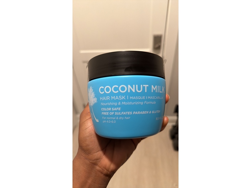 Luseta Hair Mask, Coconut Milk, 16.9 fl oz/500 mL