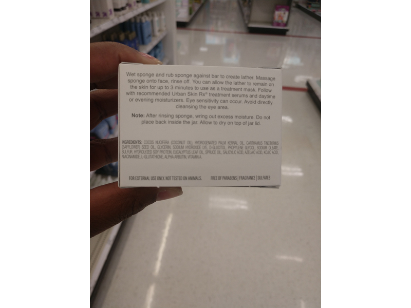 Urban Skin Rx Clear Skin Cleansing Bar, 3-in-1 Treatment, 2.0 oz/56 g