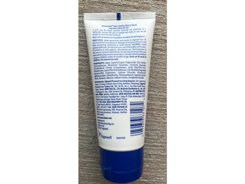 Banana Boat Sport Sensitive Sunscreen, SPF 50+ PA+++, 3 oz/90 mL