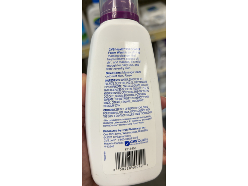 CVS Health Oil Control Foam Wash, 8 fl oz/237 mL