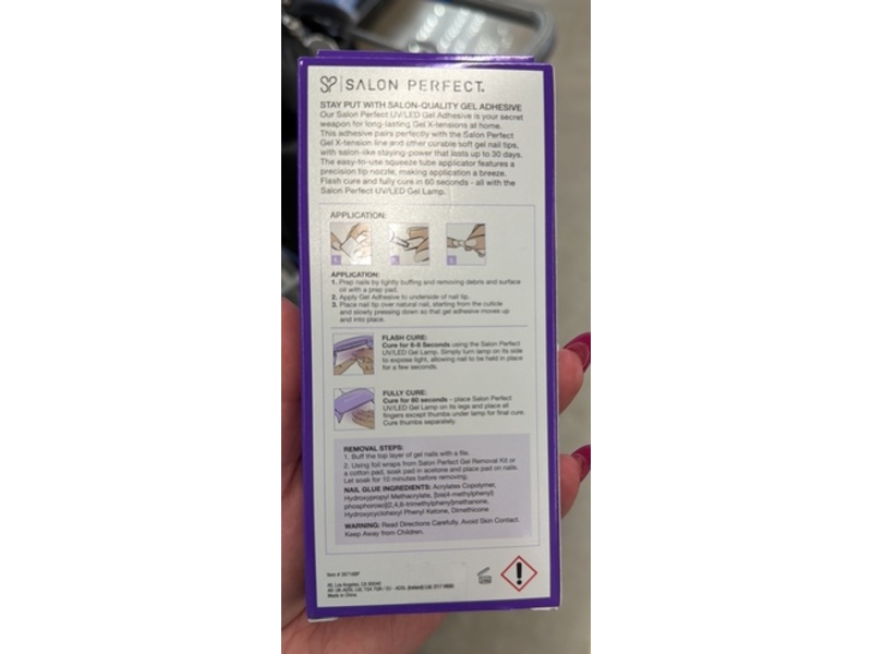Salon Perfect Led Gel Adhesive, 0.28 oz/8 g