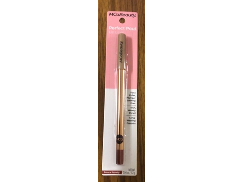 MCoBeauty Perfect Pout Lip Liner, Prance Proudly, 0.04 fl oz/1.2 g