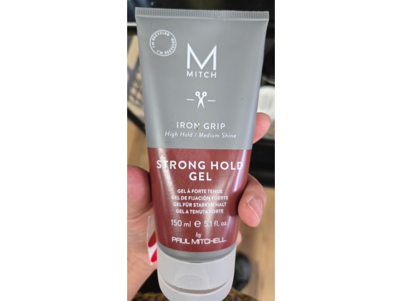 Paul Mitchell Iron Grip Strong Hold Gel, 5.1 fl oz/150 mL