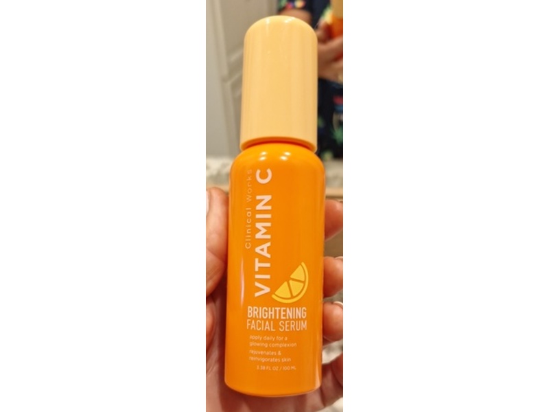 Clinical Works Brightening Facial Serum, Vitamin C, 3.38 fl oz/100 mL