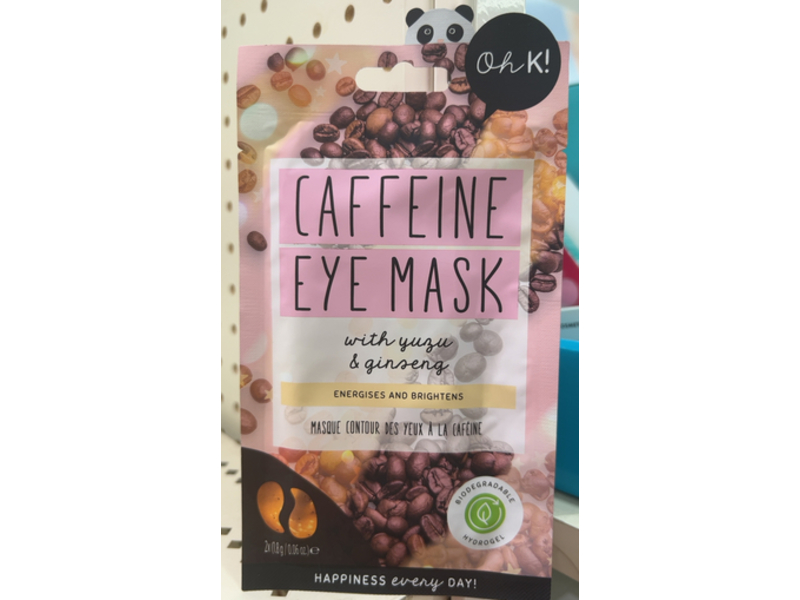 Oh K! Eye Mask, Caffeine, 1 Pair, 0.06 oz/1.8 g