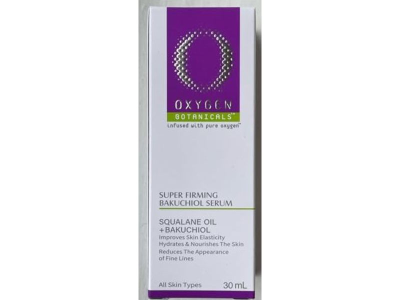 Oxygen Botanicals Super Firming Bakuchiol Serum, Squalane Oil + Bakuchiol, 1.0 fl oz/30mL