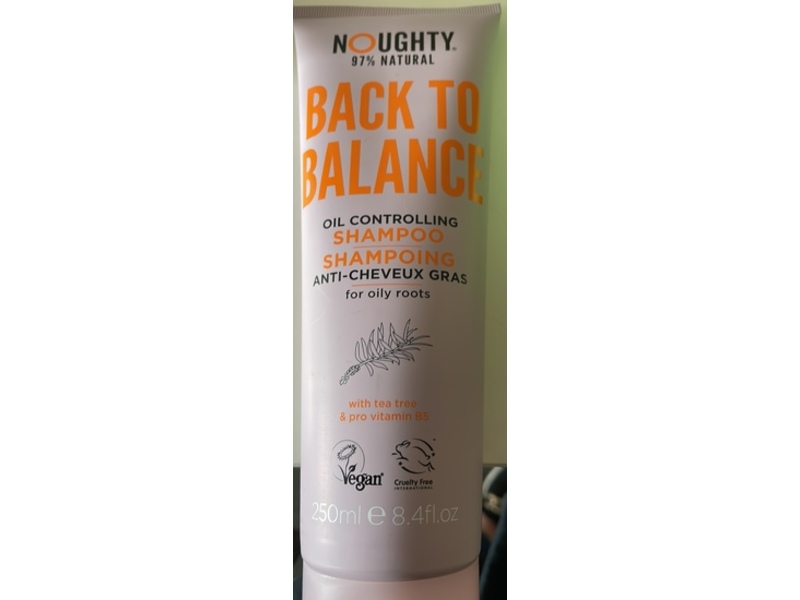 Noughty Back To Balance Oil Controlling Shampoo, Tea Tree & Pro Vitamin B5, 8.4 fl oz/250 mL