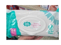 Hello World By Best Choice Sensitive Baby Wipes, Fragrance Free, 64 Count - thumbnail 2