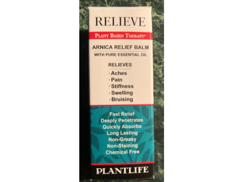 Plantlife Relieve Arnica Pain Relief Balm, 5 oz/14.2 g