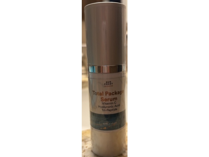 Sun Coast Science Total Package Serum, Vitamin, Hyaluronic Acid & Tri-Peptide, 1 fl oz/30 mL