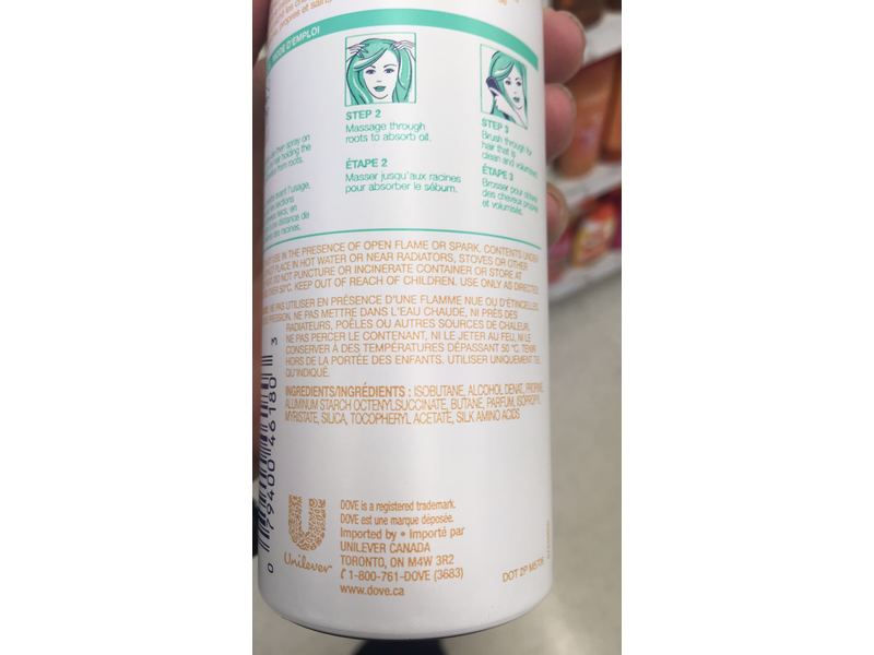 Dove Washes Invisible Dry Shampoo, 142 g