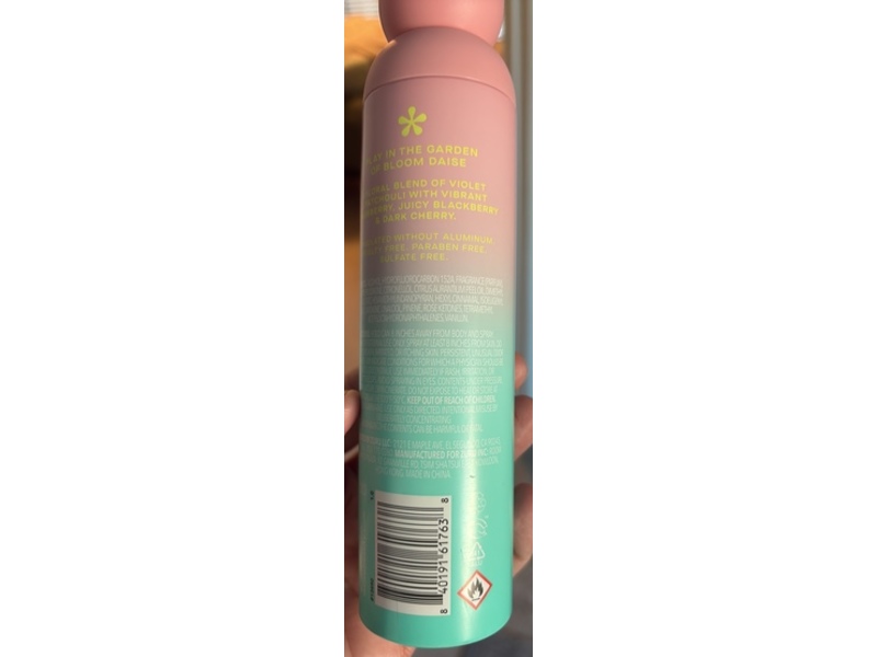 Daise Bloom All Body Spray & Deodorant, Violet & Berry, 3.5 oz/100 g