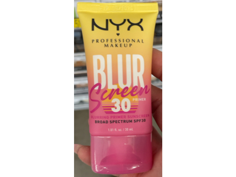 NYX Professional Makeup Blurscreen Primer, SPF 30, 1.01 fl oz/30 mL