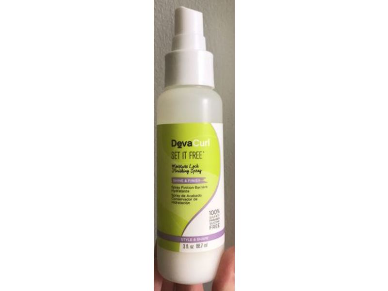 DevaCurl Set It Free Finishing Spray, Shine & Finish, 3 fl oz/88.7 mL