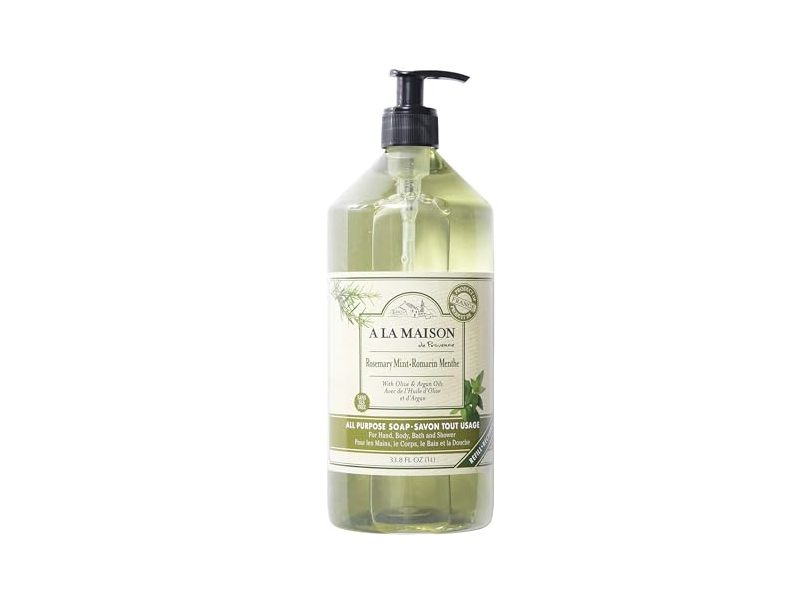 A La Maison De Provence Liquid Soap, Rosemary Mint, 33.8 fl oz/1 L