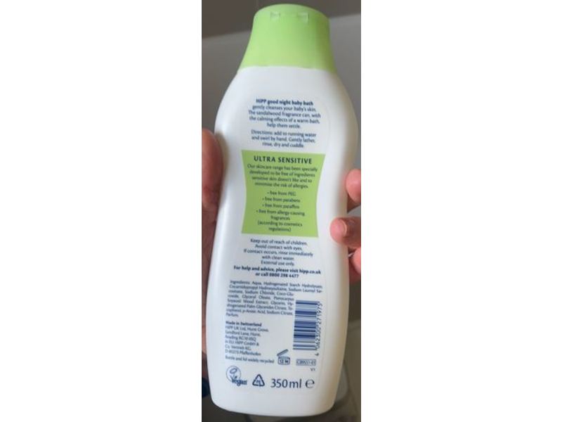 Hipp Good Night Baby Bath, 350 mL, Pack Of 6