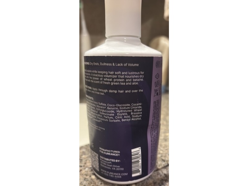 Pureance Hydralift Volumizing Shampoo, 9.81 fl oz/290 mL