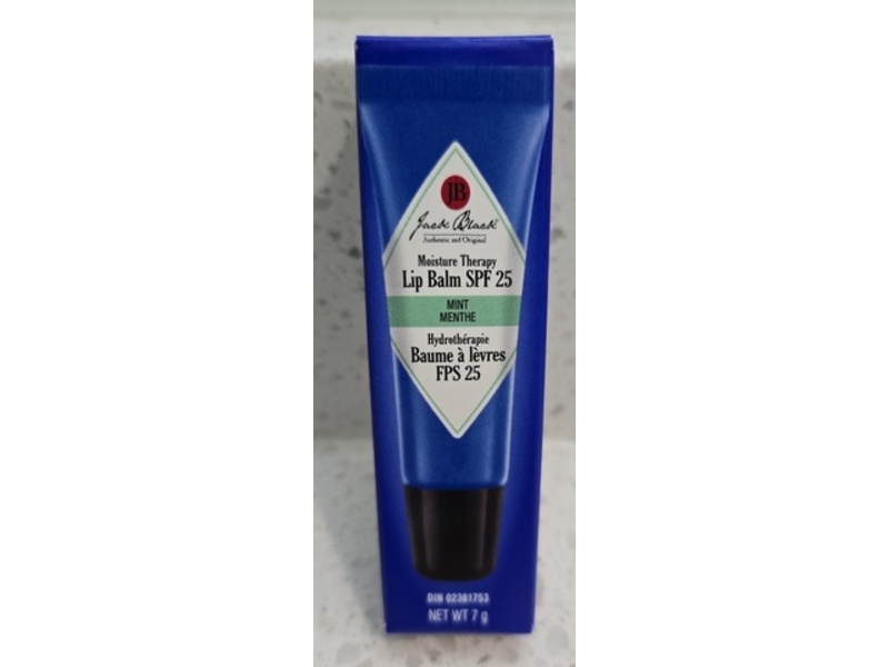 Jack Black Moisture Therapy Lip Balm, SPF 25, Mint, 0.25 fl oz/7 g