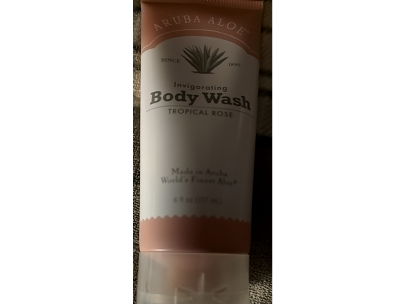 Aruba Aloe Invigorating Body Wash, Tropical Rose, 6 fl oz/177 mL