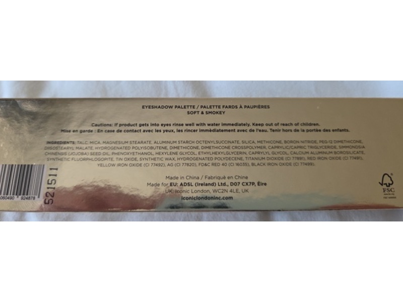 Iconic London Eyeshadow Palette, Soft & Smokey, 0.06 oz/1.9 g