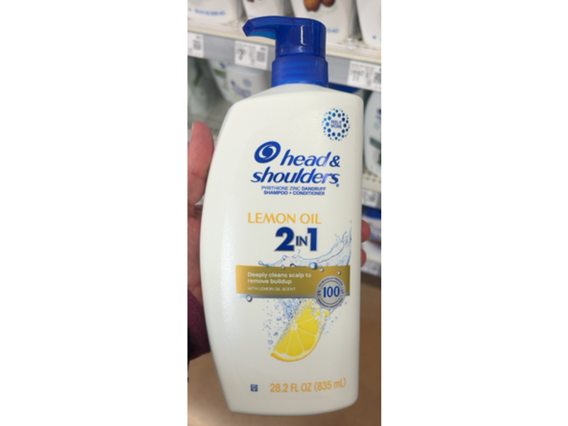 Head & Shoulders Dandruff Shampoo + Conditioner, Lemon Oil, 28.2 fl oz/835 mL