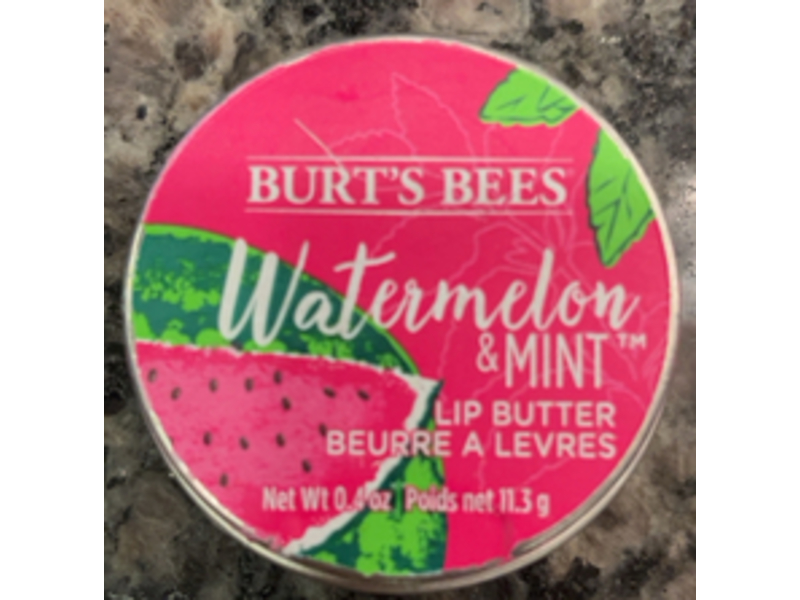 Burt's Bees Lip Butter, Watermelon & Mint, 0.4 oz/11.3 g