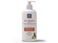 Kiss My Face De-Stress 2-In-1 Body Wash & Bath Soak, Cedarwood+Bergamot, 16 fl oz/473 mL - thumbnail 1