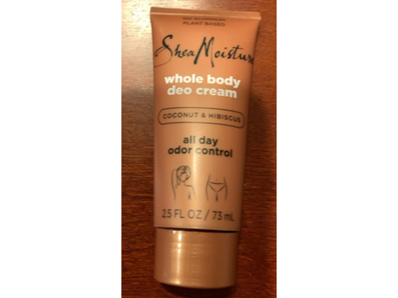 Shea Moisture Whole Body Deo Cream, Coconut & Hibiscus, 2.5 fl oz/73 mL