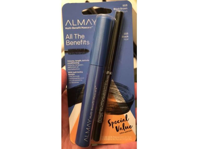 Almay All The Benefits Mascara & Eyeliner, 503 Black Brown, 205 Black