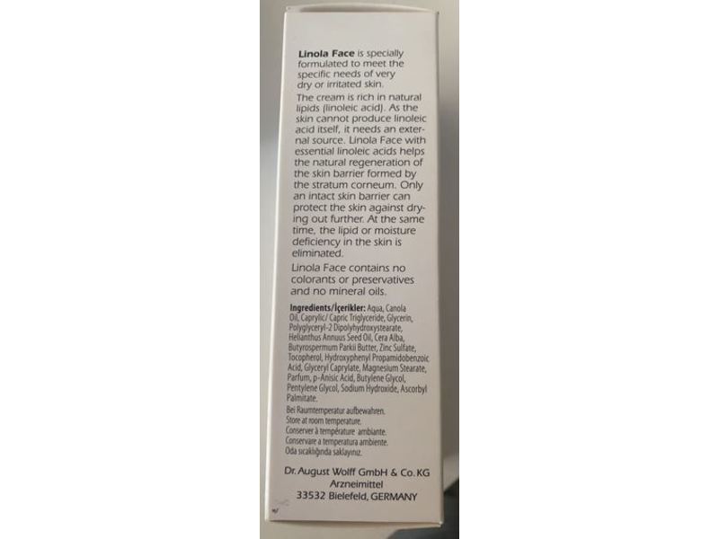 Linola Face with Essential Linoleic Acids, 50 mL