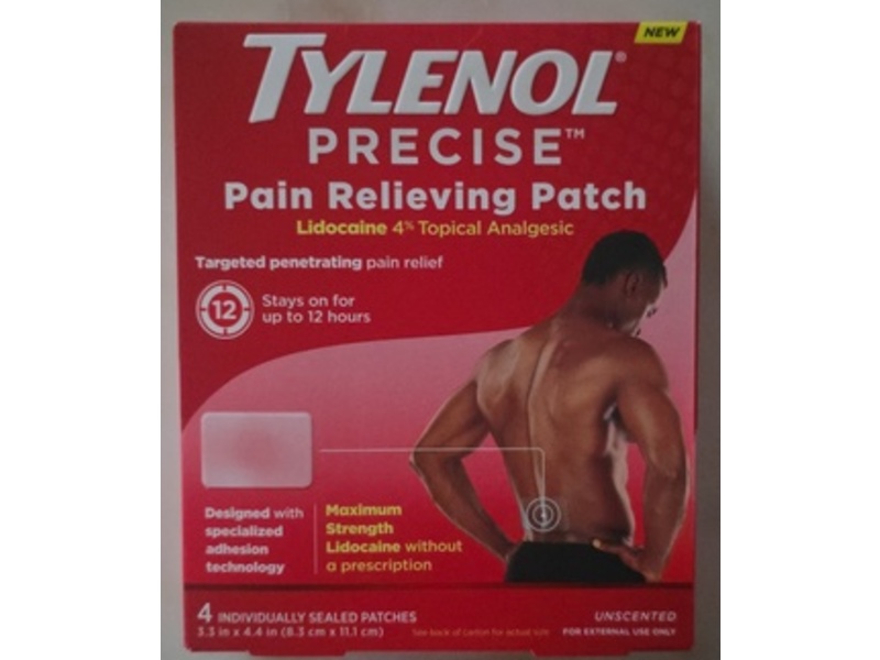 Tylenol Precise Pain Relieving Patch, Unscented, 4 Count
