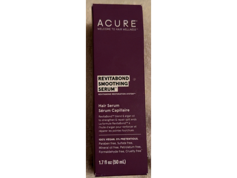 Acure Revitabond Smoothing Hair Serum, 1.7 fl oz/50 mL