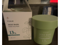P.Calm Bubble Deep Face Mask, Holy Basil + PHA, Green, 3.17 oz/90 g - thumbnail 2
