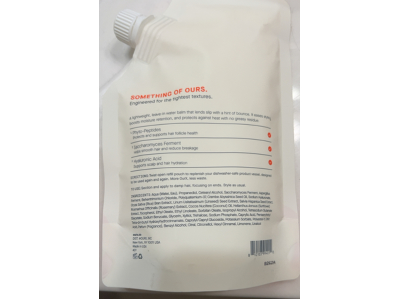 OurX Leave-In Treatment Detangler, Phyto-Peptide, 10 fl oz/300 mL