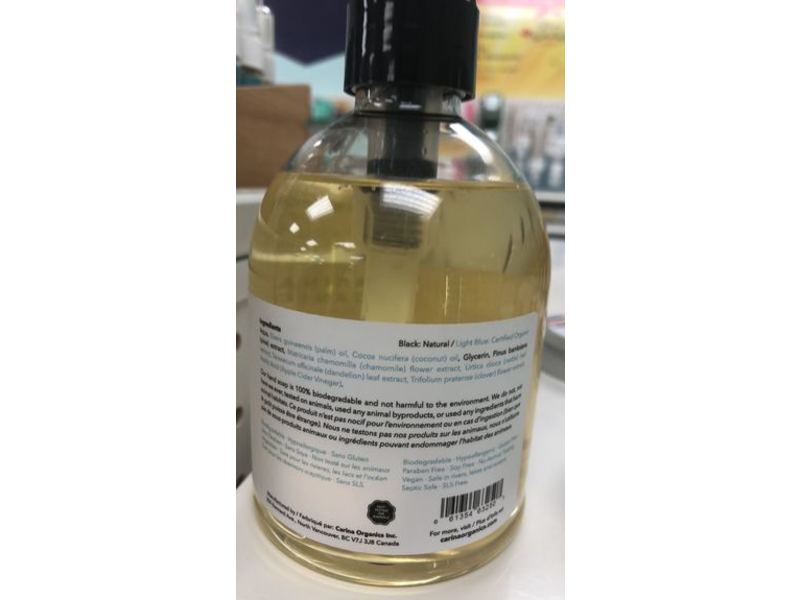 Carina Organics Hand Soap, 12.2 fl oz/360 mL